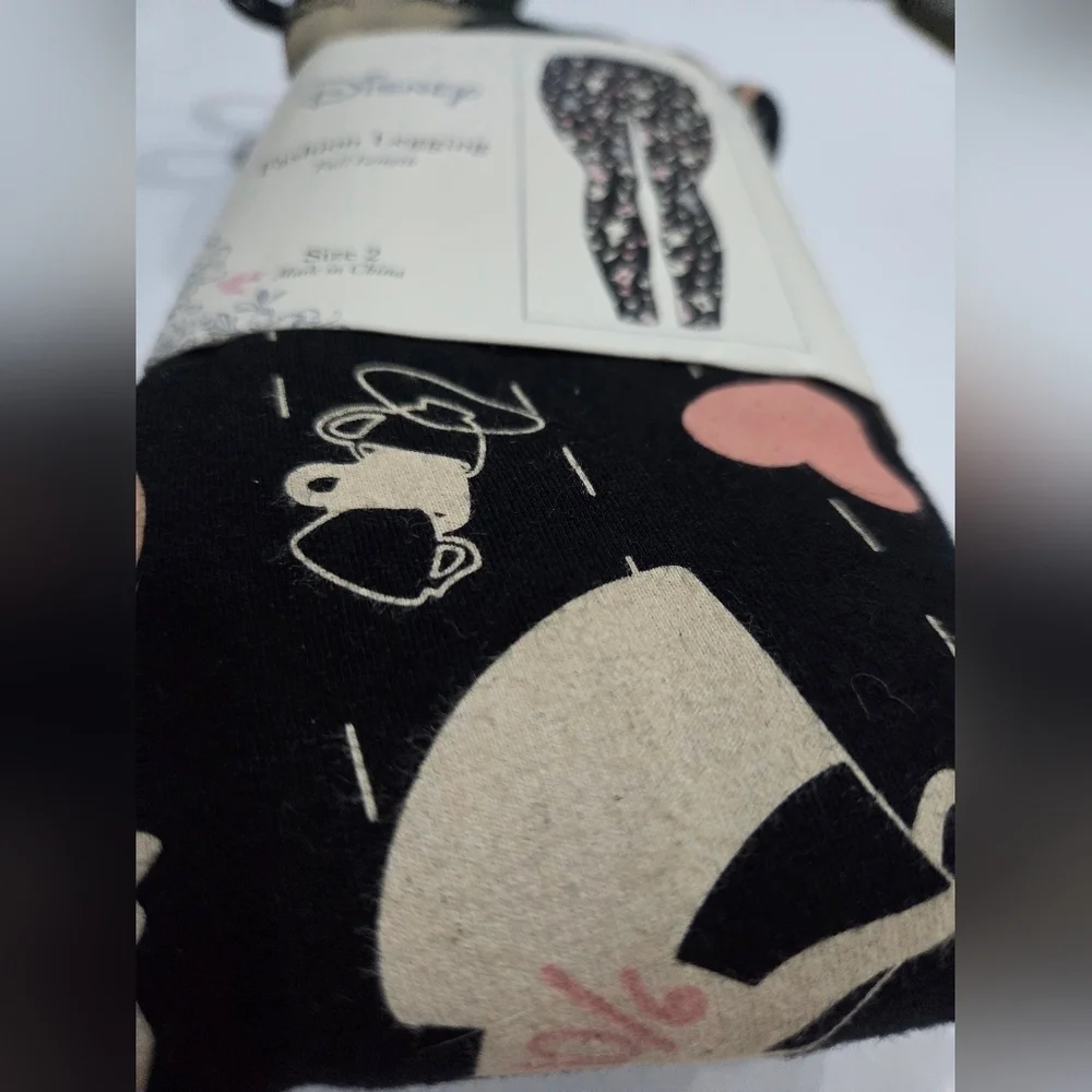 NWT Disney Black  Leggings Sz.2